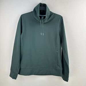 FWD Sweatshirt Womens M Green Cowl Neck Athleisure Training Lounge Pilates Yoga